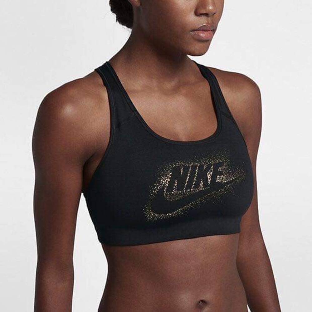 Nike top black and gold